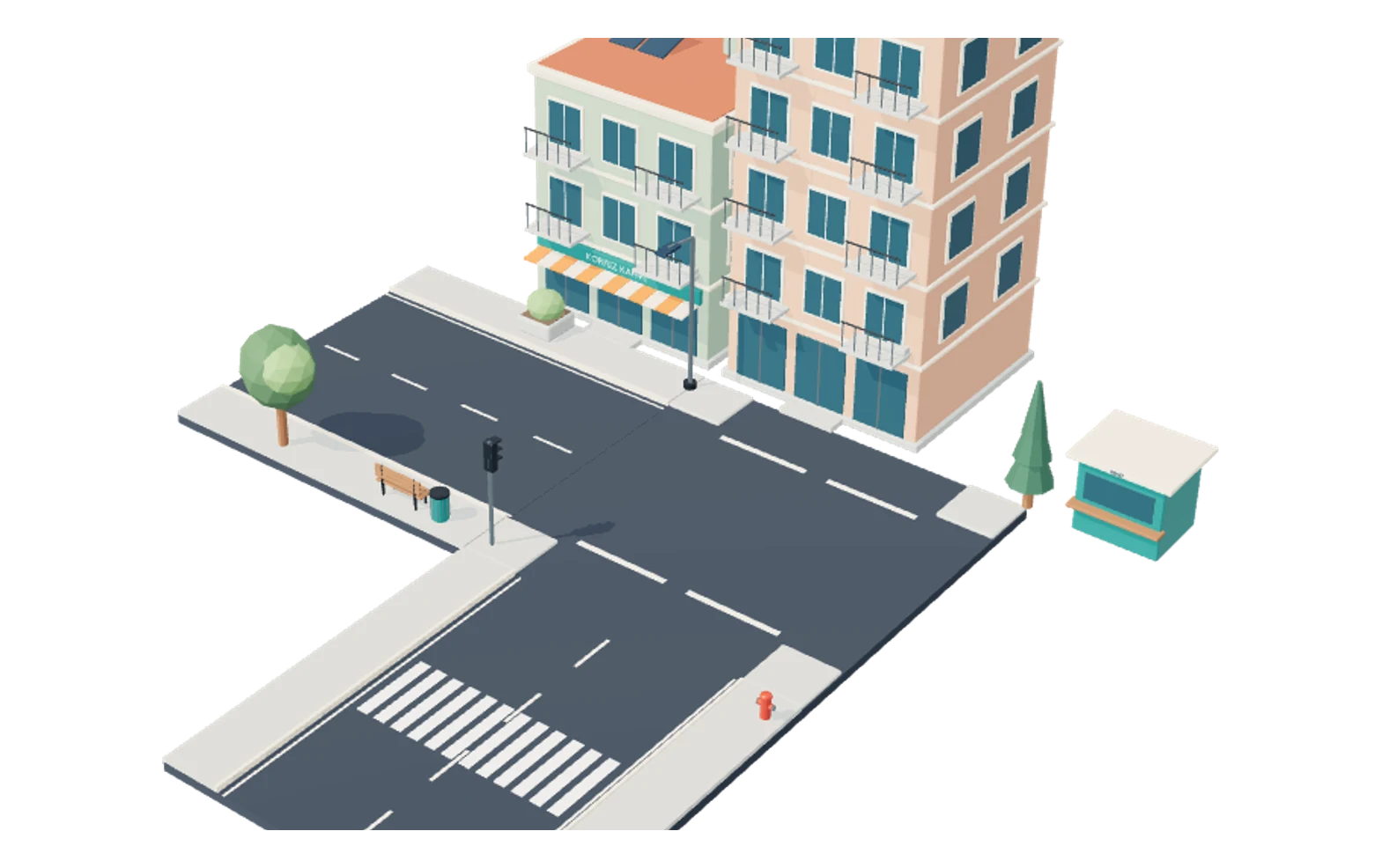 Coastal City Kit preview render