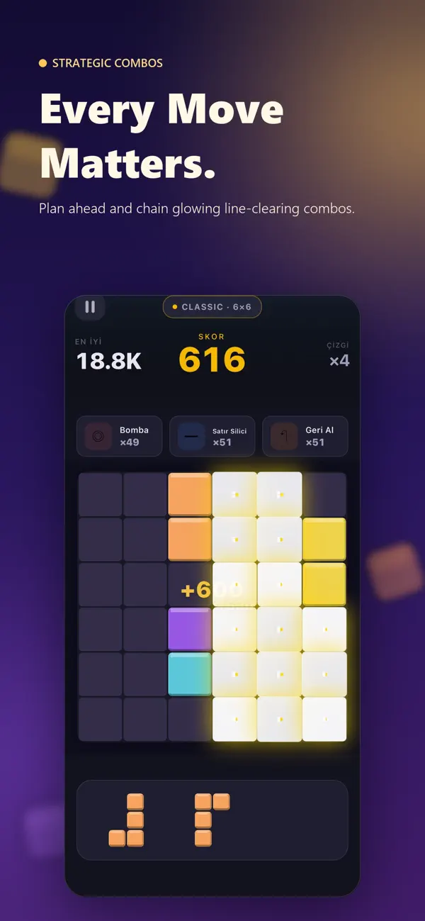 Combo animation in U Blocks