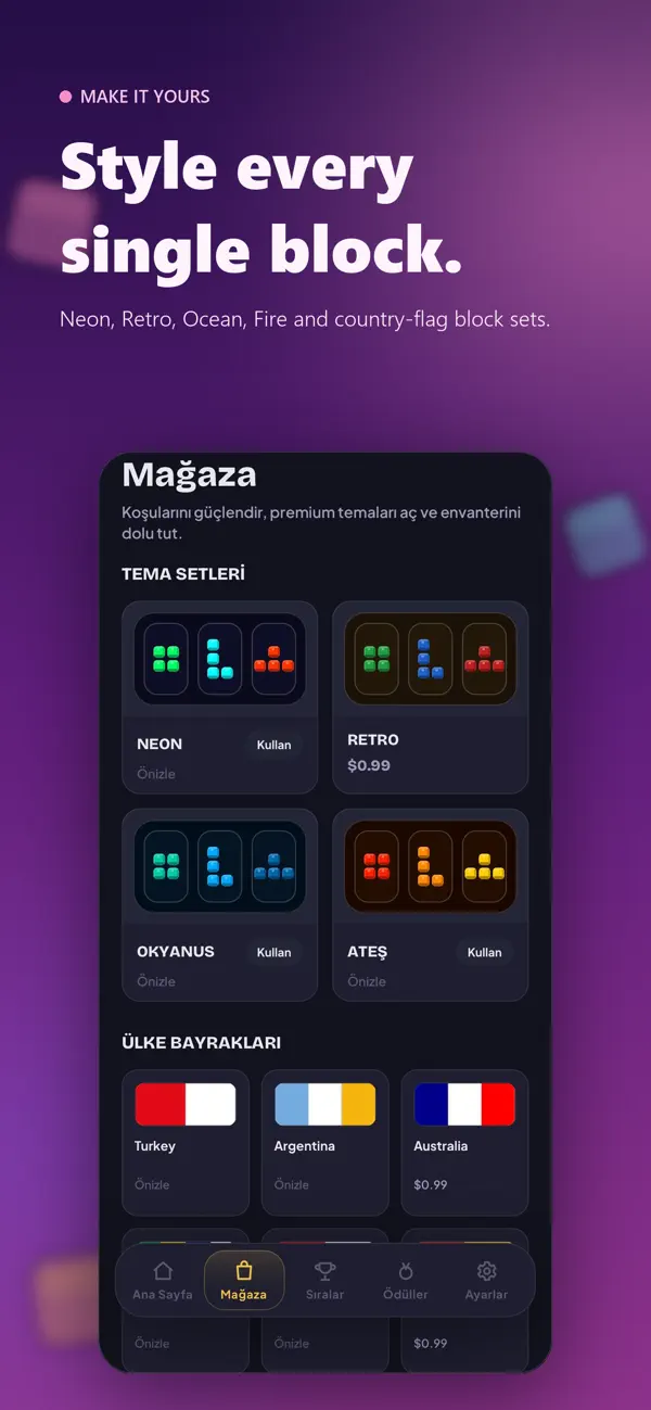 Theme collection in U Blocks